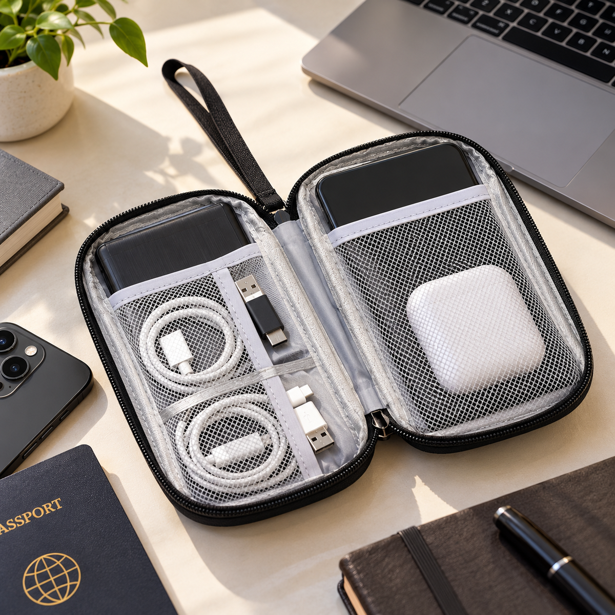 Velora TechVault Travel Organizer