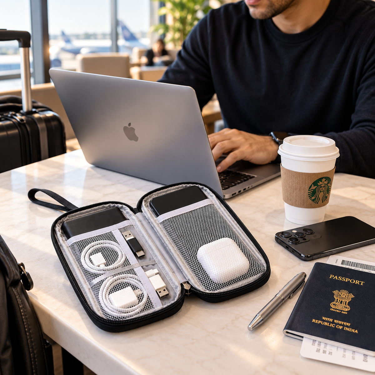 Velora TechVault Travel Organizer